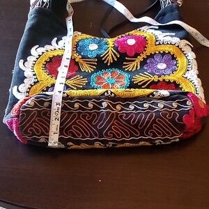 Vintage Crossbody Suzani Textile Embroidered Bohemian Purse